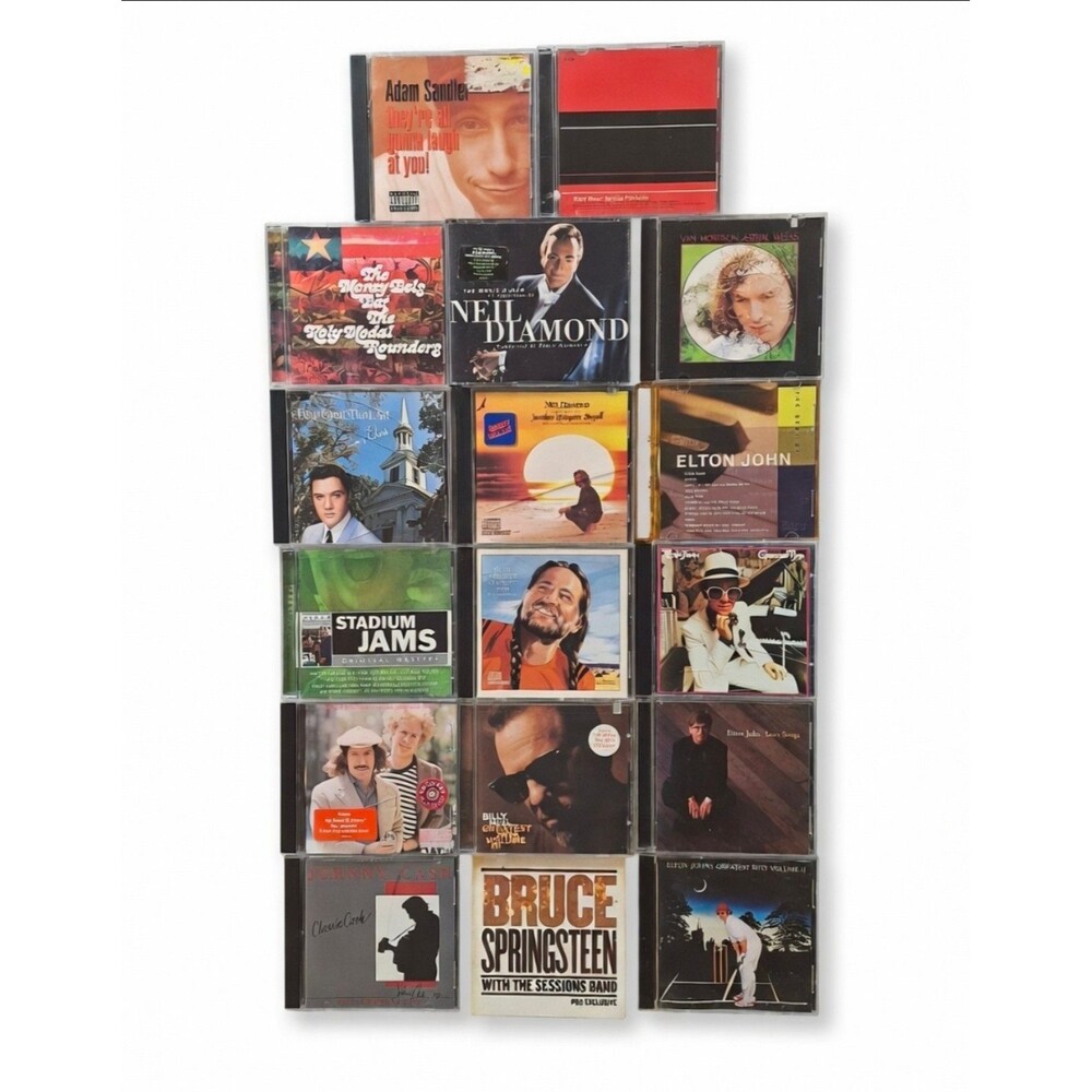 17 CD Vintage Lot Elton John x4 Neil Diamond Elvis Willie Nelson Bruce Springste